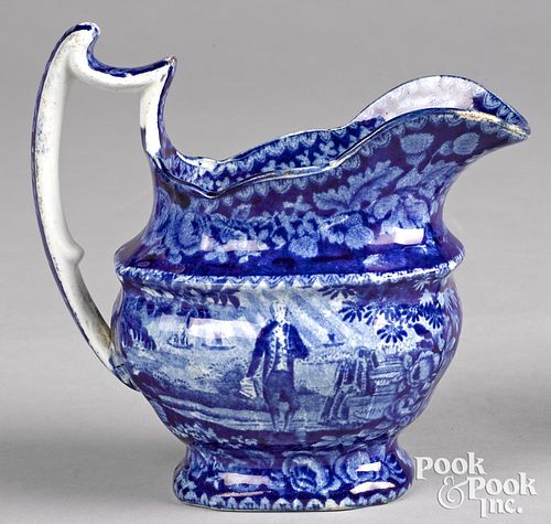 HISTORICAL BLUE STAFFORDSHIRE CREAM