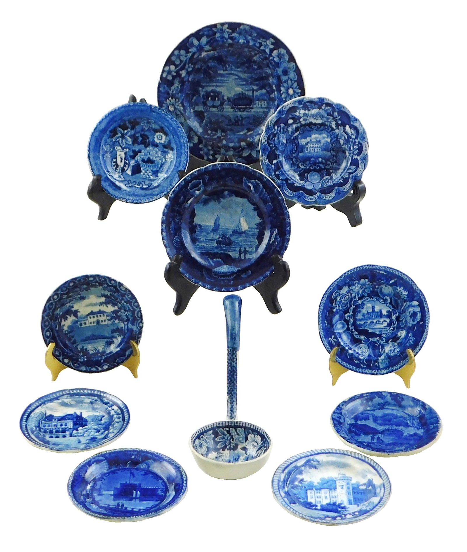 +HISTORICAL BLUE STAFFORDSHIRE: