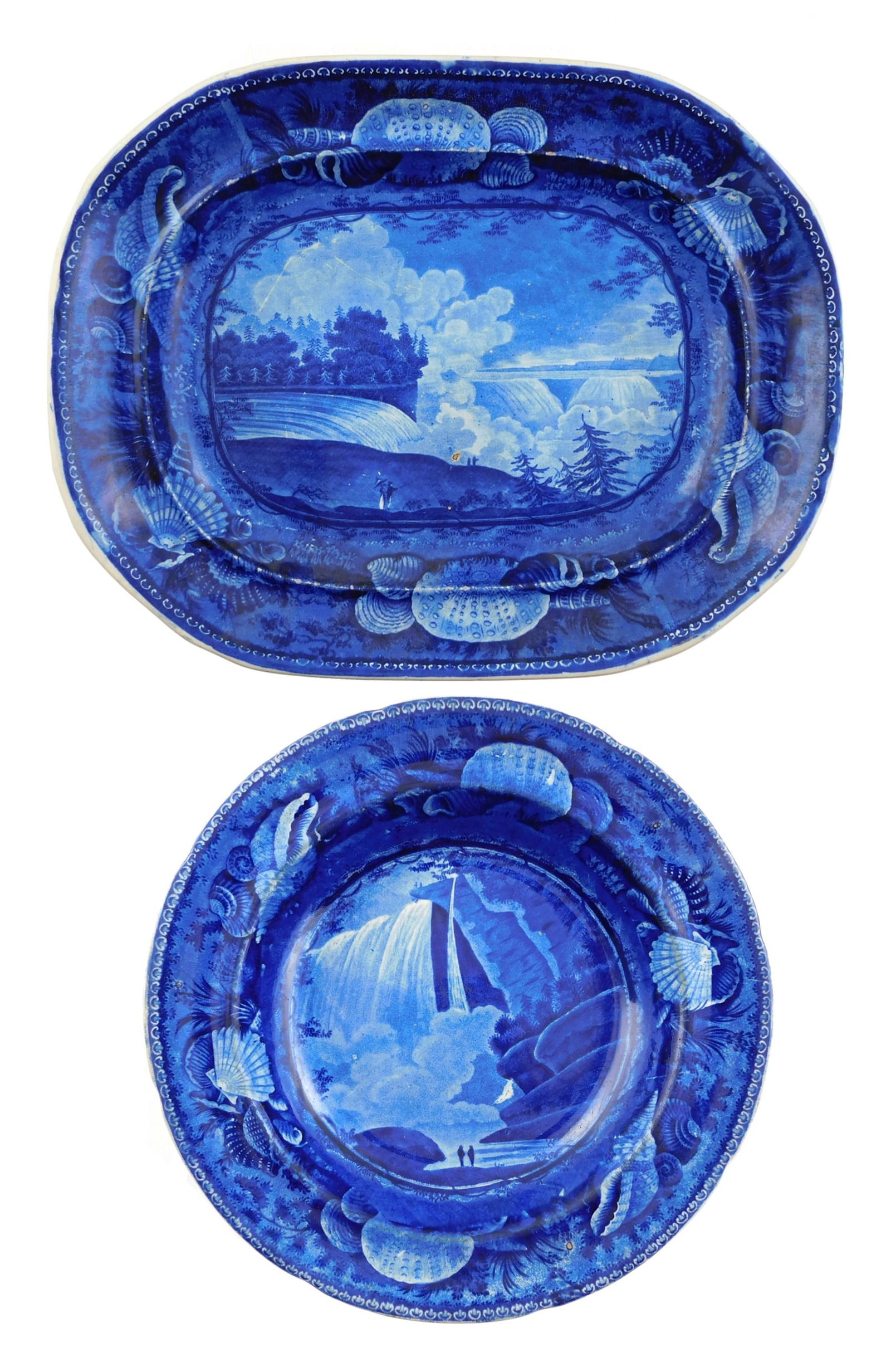 +HISTORICAL BLUE STAFFORDSHIRE: