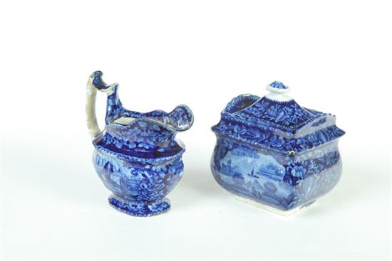 HISTORICAL BLUE STAFFORDSHIRE SUGAR