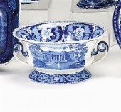 Historical blue transferware f