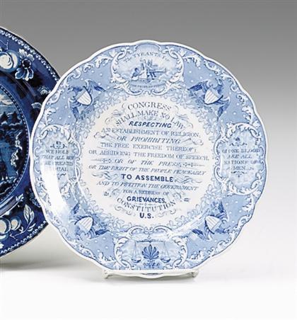 Historical blue transferware