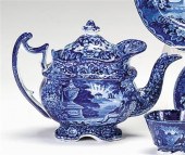 Historical blue transferware t