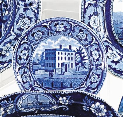 Historical blue transferware