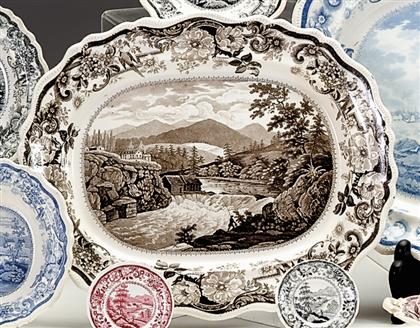 Historical brown transferware
