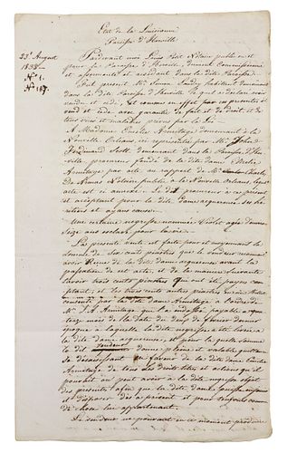 HISTORICAL RECORD: SLAVE BILL OF