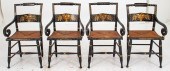 HITCHCOCK CHAIRS, STENCILED &