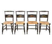 HITCHCOCK CHAIRS<br>Set of fou