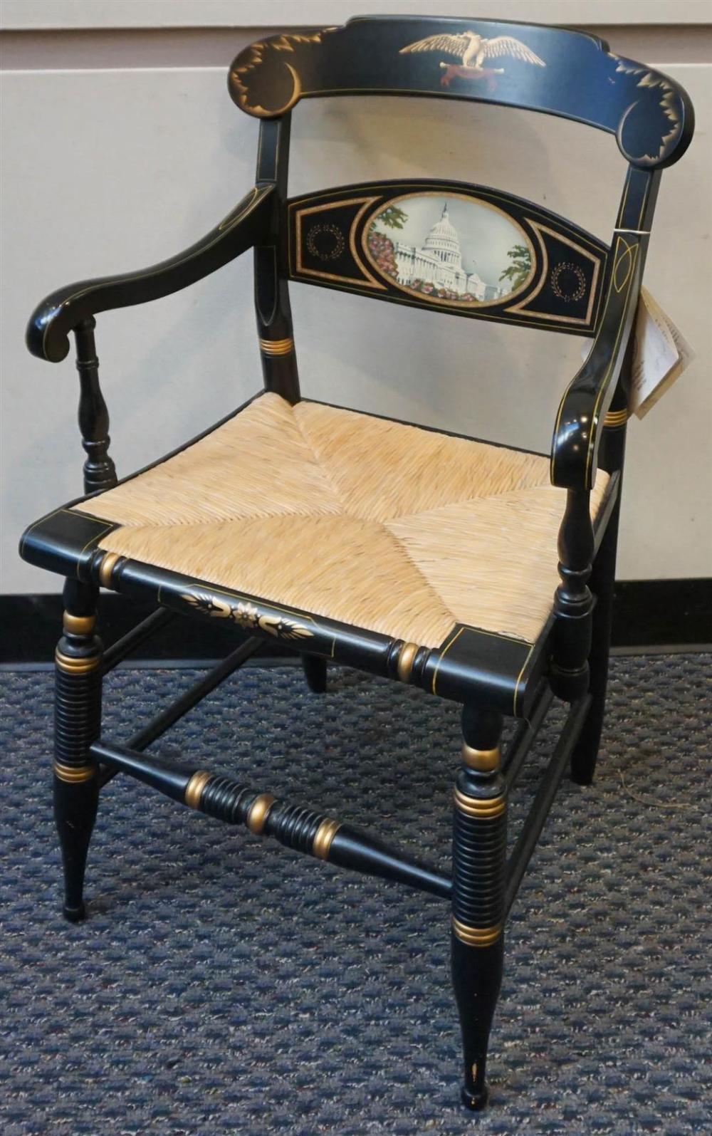HITCHCOCK DECORATED, EBONIZED