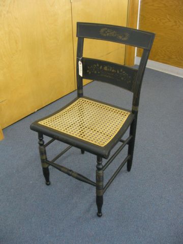 Hitchcock Side Chair stencil back