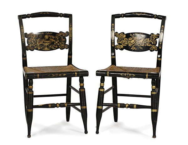 Hitchcock Side Chairs Labeled