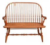 HITCHCOCK WINDSOR STYLE BENCH,