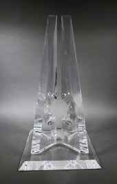 HIVO VAN TEAL, LUCITE SCULPTUR