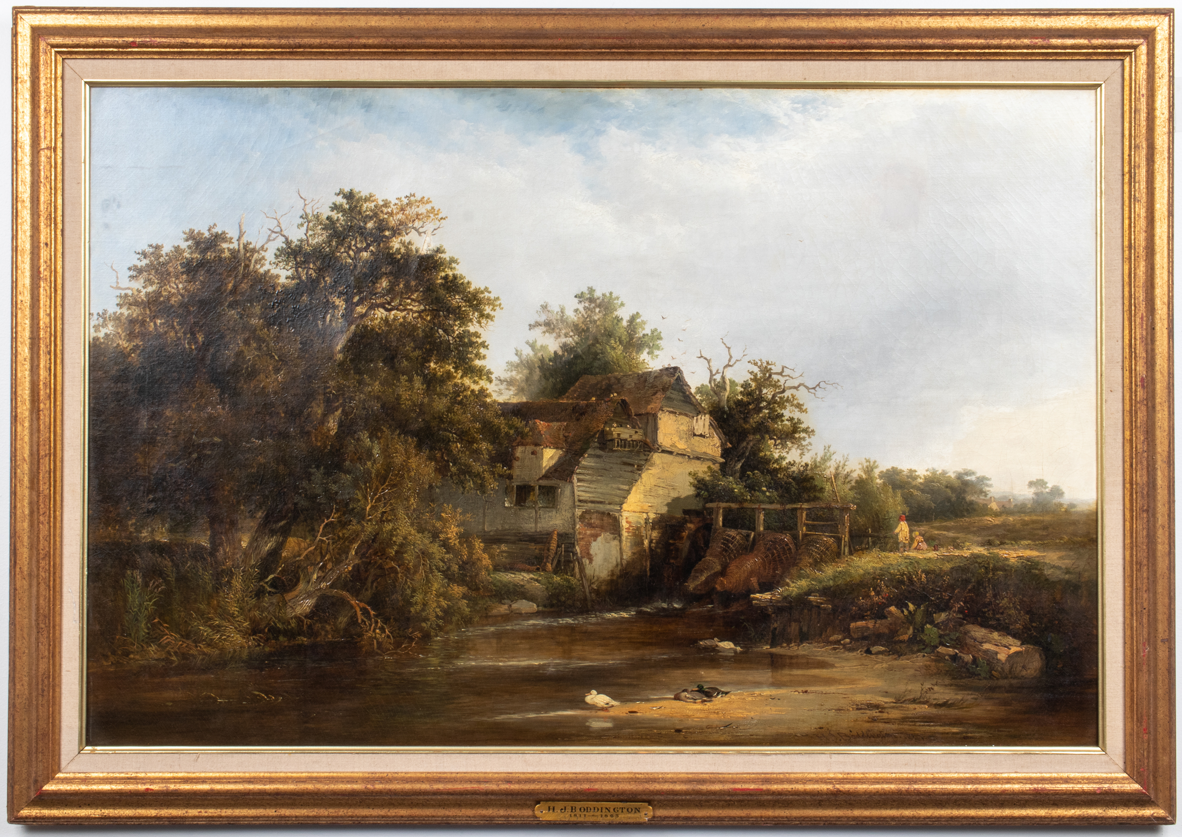 H.J. BODDINGTON LANDSCAPE OIL ON