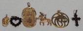 HJ144 LOT OF 6 CHARMS, INCL. 4
