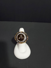 HJ15 LARGE SMOKY QUARTZ AND SA