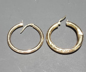 HJ231 PAIR MISMATCHED GOLD HOO
