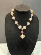 HJ294 ROSE QUARTZ & PINK SAPPH