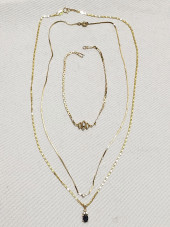 HJ93 14K YELLOW GOLD CHAINS AN
