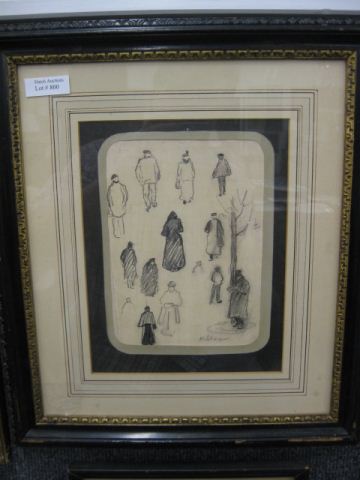 H.L. Pencil Drawings figures from