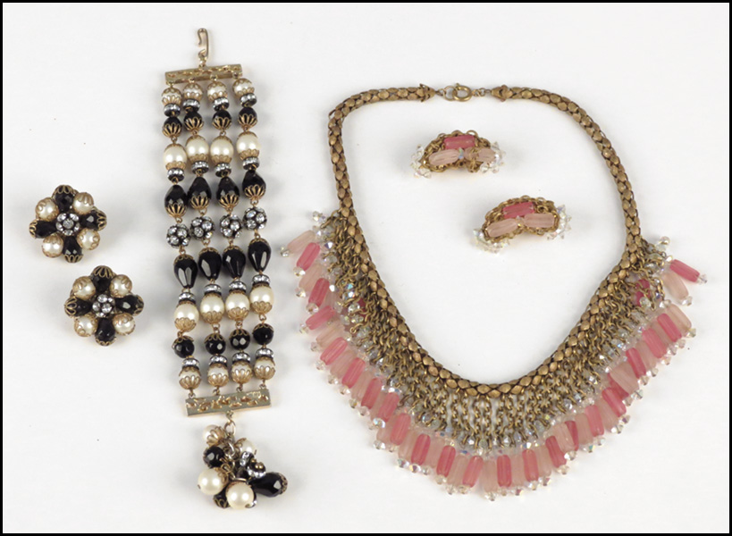 HOBE FAUX PEARL RHINESTONE AND