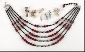 HOBE RED AND BLACK FIVE-STRAND
