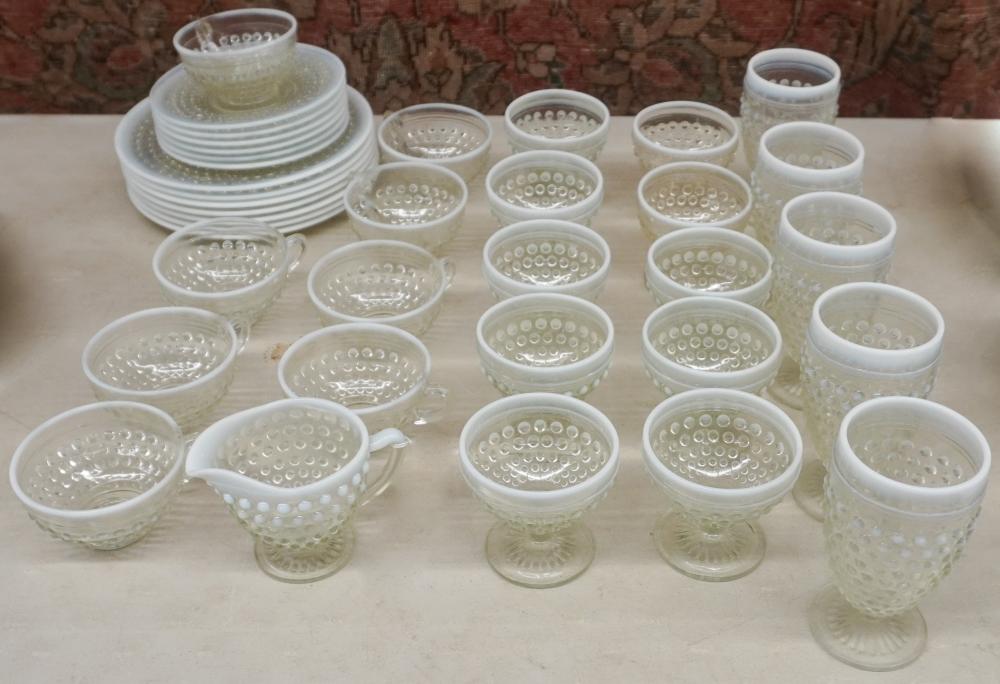 HOBNAIL GLASS 37-PIECE TABLE