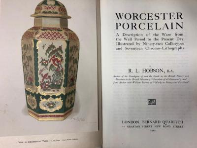 Hobson (R L) Worcester Porcelain: A