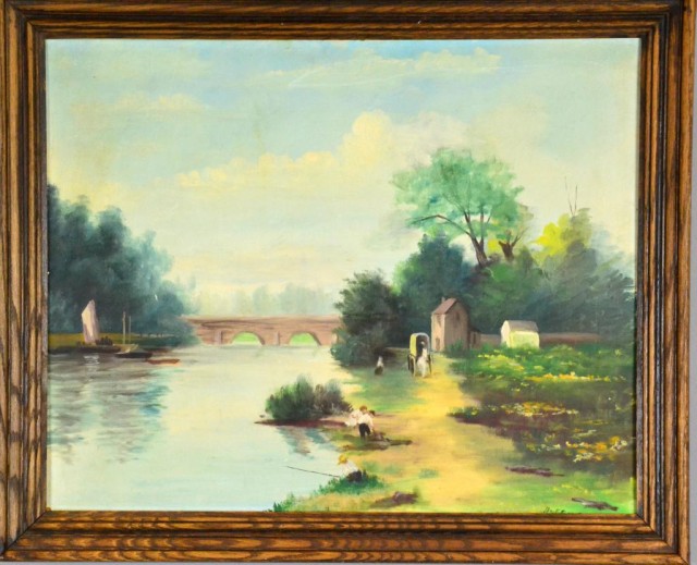 Hoffman Landscape Oil Painting On