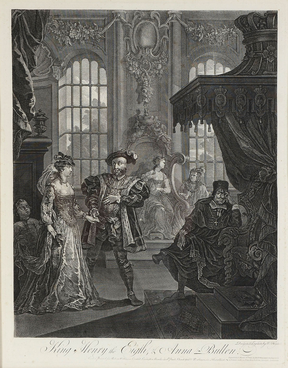 HOGARTH ENGRAVING OF KING HENRY THE