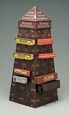 Hohner harmonica display stand,