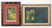 HOI LEBADANG. TWO FRAMED ARTWO