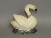 HOLLOW CHALKWARE SWAN ATTRIBUT