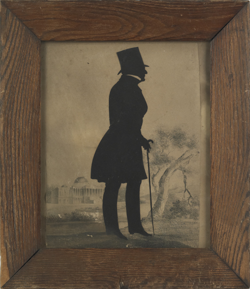 Hollowcut silhouette of Thomas