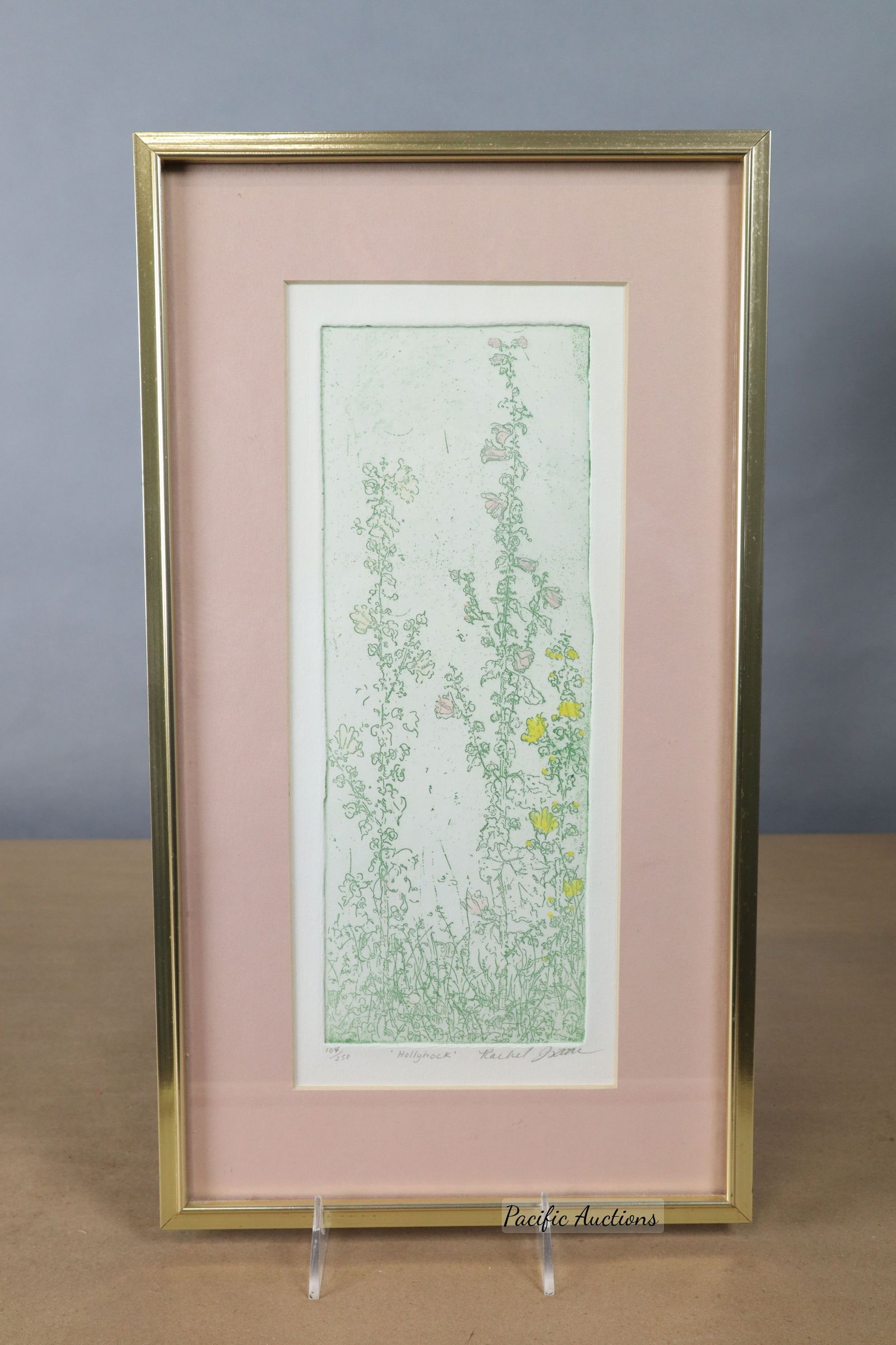 HOLLYHOCK LIMITED EDITION PRINT,