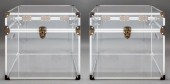 HOLLYWOOD MODERN LUCITE "TRUNK