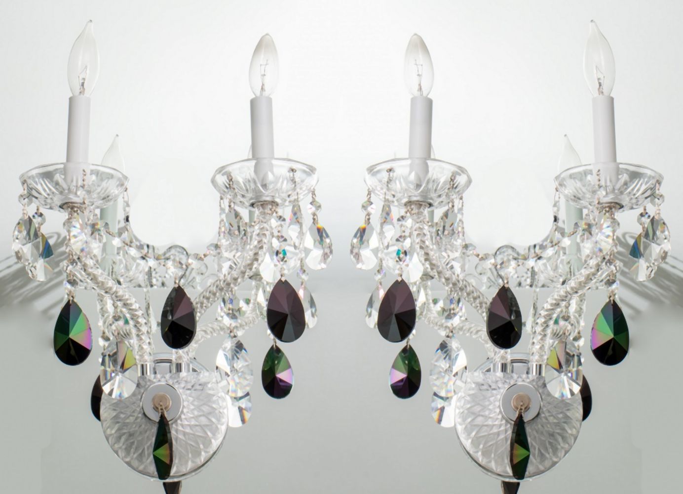 HOLLYWOOD REGENCY 2-ARM WALL