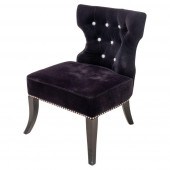 HOLLYWOOD REGENCY BLACK VELVET