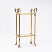 HOLLYWOOD REGENCY BRASS SWAN N
