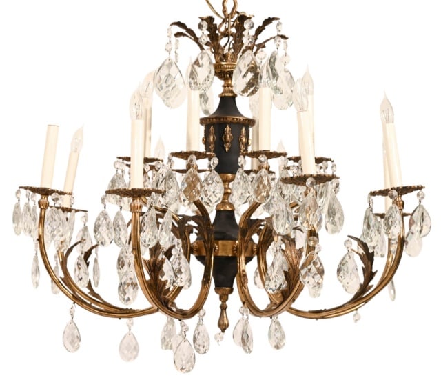 HOLLYWOOD REGENCY BRONZE AND 