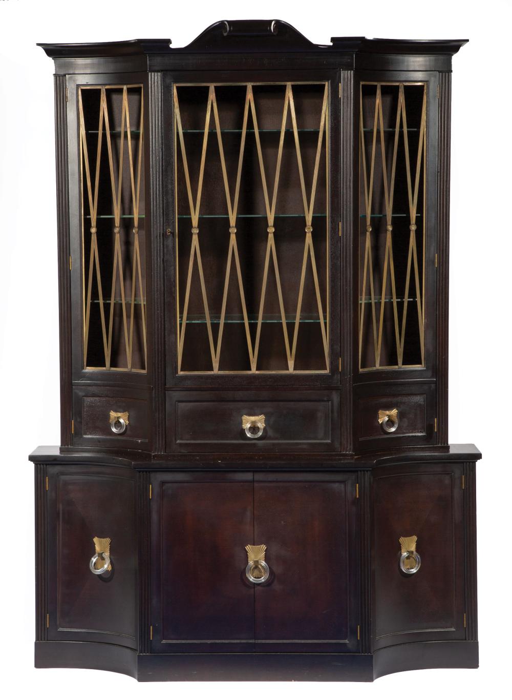 HOLLYWOOD REGENCY EBONIZED