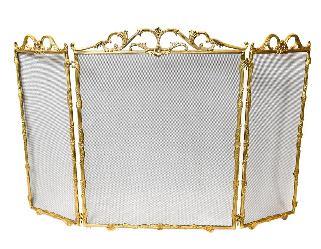 HOLLYWOOD REGENCY GILT BRASS