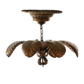 HOLLYWOOD REGENCY GILT METAL P