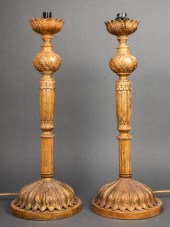 HOLLYWOOD REGENCY GILT METAL T