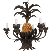 HOLLYWOOD REGENCY GILT TOLE PI
