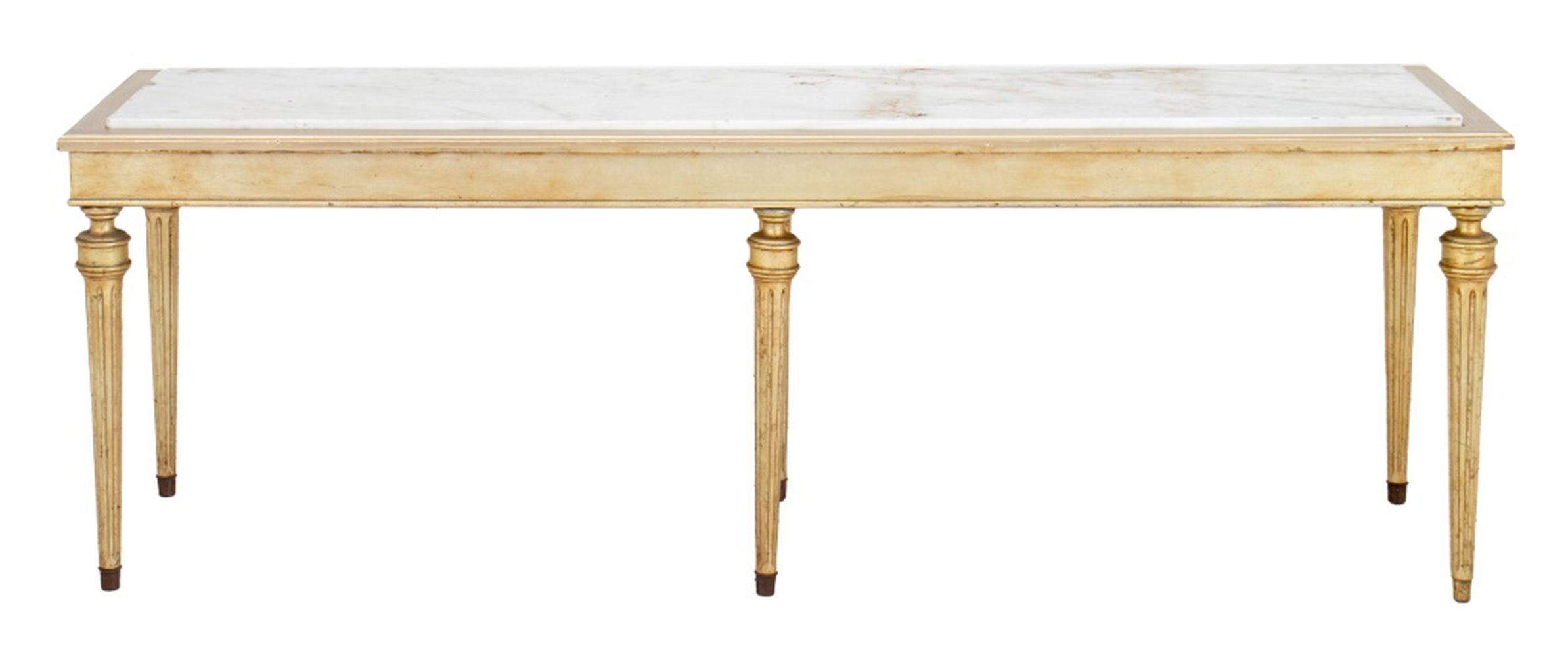 HOLLYWOOD REGENCY GILTWOOD & MARBLE