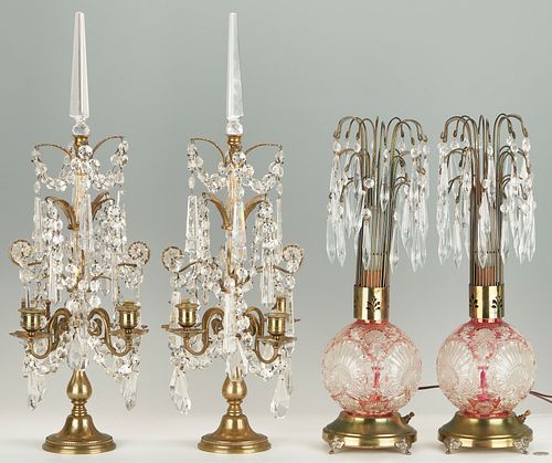 HOLLYWOOD REGENCY LAMPS AND