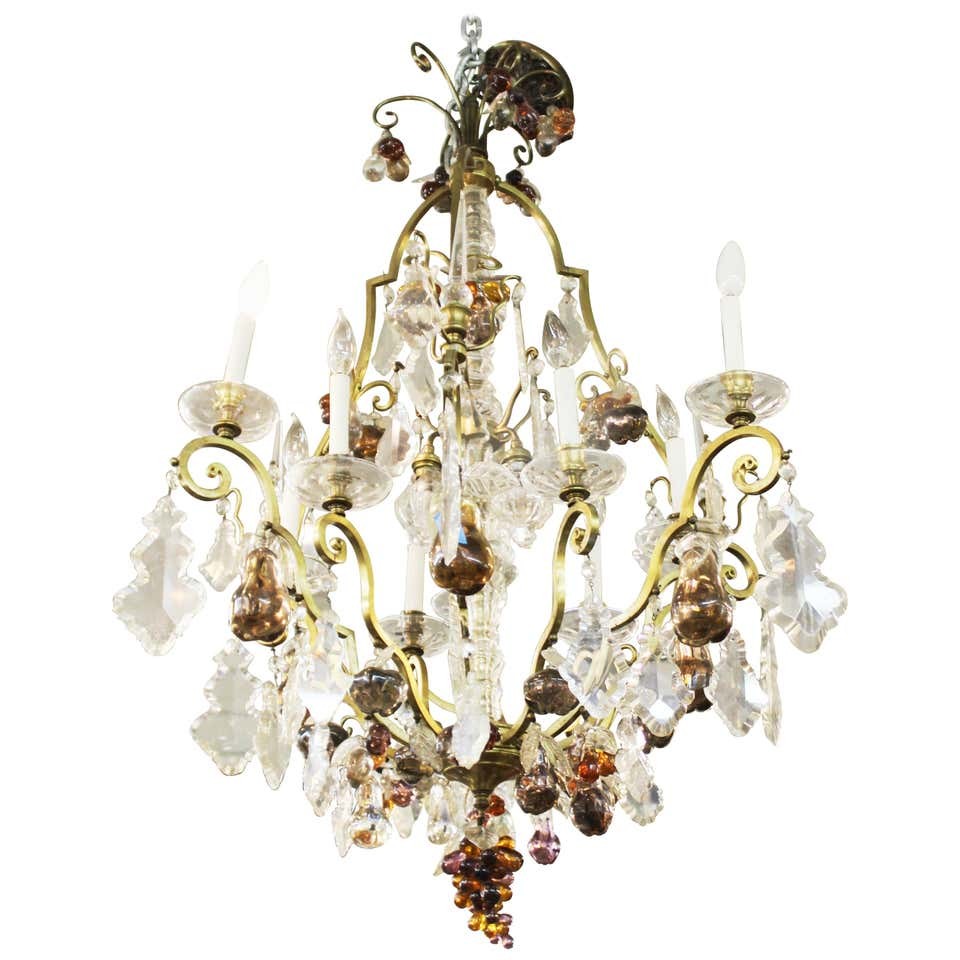 HOLLYWOOD REGENCY LARGE CRYSTAL