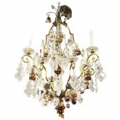 HOLLYWOOD REGENCY LARGE CRYSTA