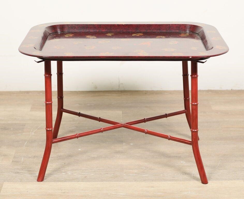HOLLYWOOD REGENCY METAL BAMBOO